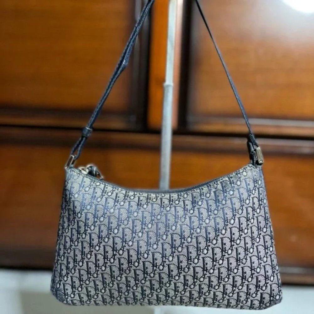 DIOR OBLIQUE CANVAS BAGUETTE